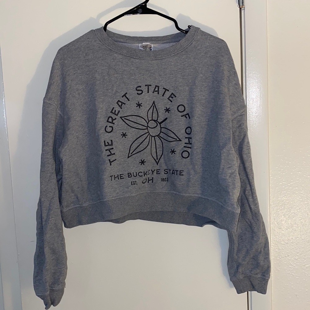 Ohio State Buckeyes cropped sweatshirt